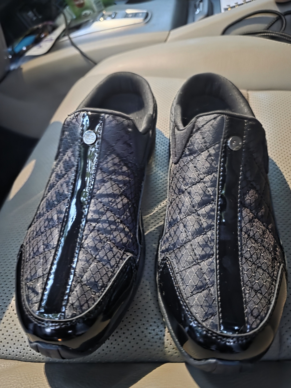 Easy Spirit Travel Time Black Patent Leather Clogs 8